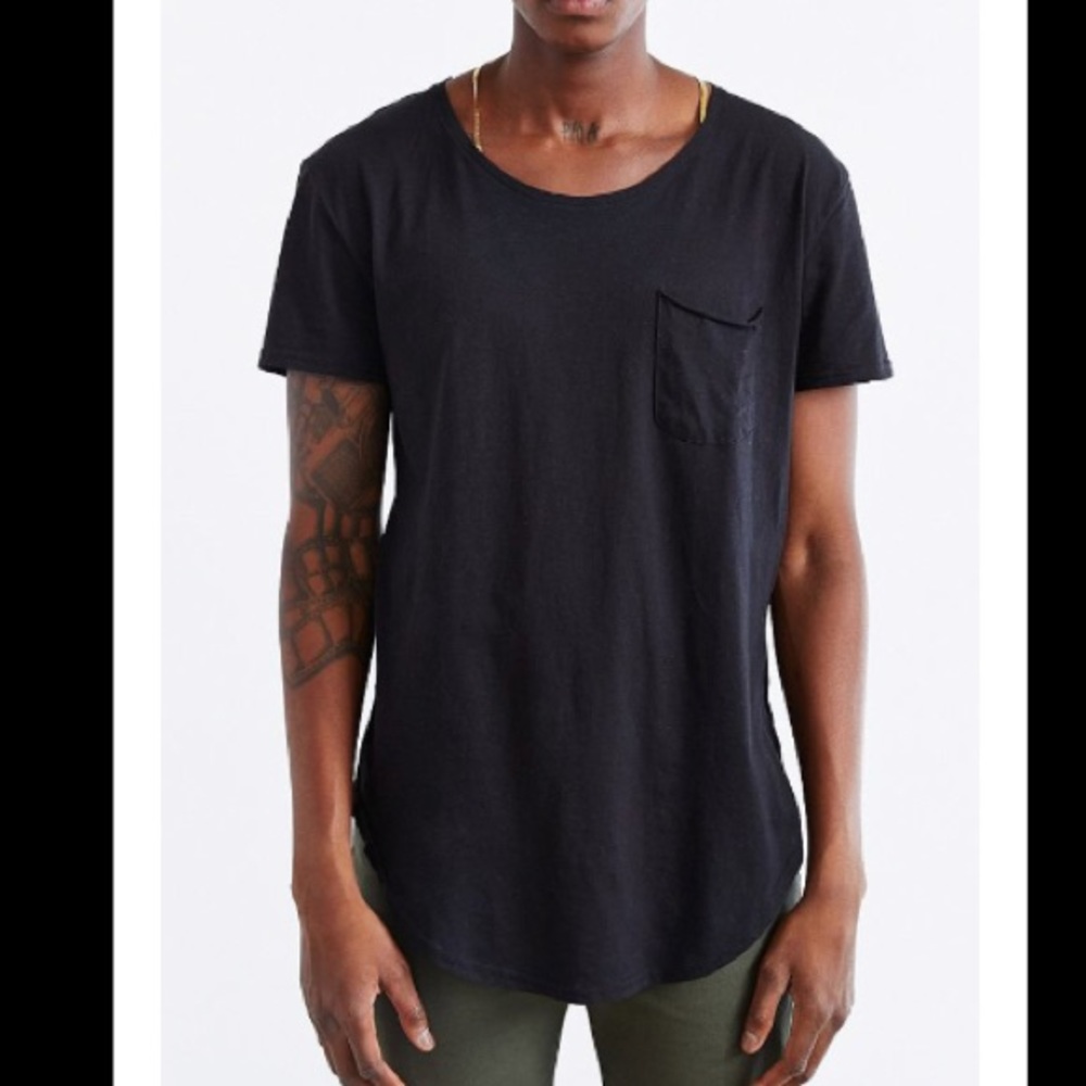 Urban Outfitters Curved Hem Shirt